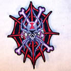 SPIDER SKULL PATCH (Sold by the piece)