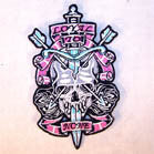 LOYAL TO NONE 4 inch PATCH ( Sold by the piece or dozen ) *- CLOSEOUT AS LOW AS 75 CENTS EA
