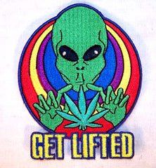 GET LIFTED 4 INCH PATCH (Sold by the piece or dozen ) -* CLOSEOUT AS LOW AS $1 EA