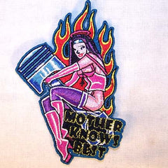 MOTHER KNOWS BEST 4 INCH PATCH (Sold by the piece) CLOSEOUT AS LOW AS 75 CENTS EA