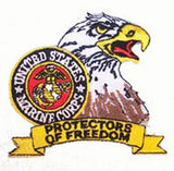 USMC MARINES EAGLE PROTECTORS OF FREEDOM PATCH  (Sold by the piece)