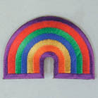 RAINBOW 3 INCH PATCH (Sold by the piece or dozen ) CLOSEOUT NOW AS LOW AS 50 CENTS EA