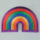 RAINBOW 3 INCH PATCH (Sold by the piece or dozen ) CLOSEOUT NOW AS LOW AS 50 CENTS EA