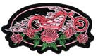 BIKE IN ROSES PATCH (Sold by the piece)