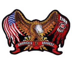 FIRE DEPT BRAVEST PATCH (Sold by the piece)
