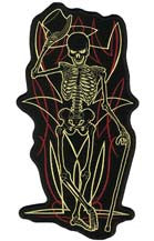 SKELETON TOP HAT PATCH (Sold by the piece)