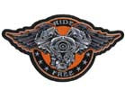 RIDE FREE V ENGINE PATCH (Sold by the piece)