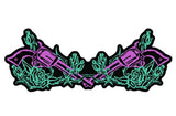 ROSES AND PISTOLS PATCH (Sold by the piece)