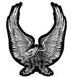 SKELETON EAGLE PATCH (Sold by the piece)