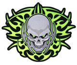 TRIBAL SKULL EBRODIERED PATCH  (Sold by the piece)