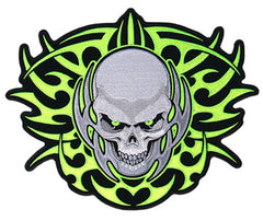 TRIBAL SKULL EBRODIERED PATCH  (Sold by the piece)