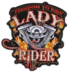 FREEDOM TO RIDE LADY PATCH (Sold by the piece)