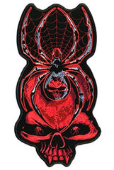 BLACK WIDOW SKULL PATCH (Sold by the piece)