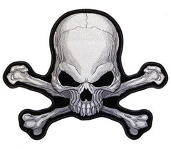 DELUXE SKULL X BONES EBRODIERED PATCH  (Sold by the piece)