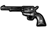 PISTOL EBRODIERED PATCH pointed left  (Sold by the piece)