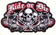 RIDE OR DIE SPADE PATCH (Sold by the piece)