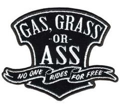GAS GRASS OR ASS 4 INCH PATCH (Sold by the piece)