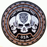 TRIO BIKER FOR LIFE  DELUXE PATCH (Sold by the piece)