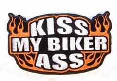 KISS MY BIKER *** PATCH (Sold by the piece)