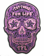 DAY OF THE DEAD LADIES 4 IN EMBROIDERED PATCH  (sold by the piece )
