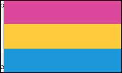 PANSEXUAL RAINBOW PRIDE  3 X 5 FLAG ( sold by the piece )
