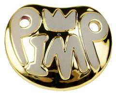 GOLD PLAY GROUND PIMP TODDLER PACIFIER ( sold by  the piece ) * CLOSEOUT NOW $1.50 EA