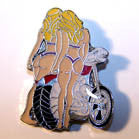 TWIN CHICKS BIKE HAT / JACKET PIN (Sold by the piece)