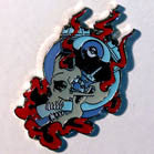 ENGINE SKULL HAT / JACKET PIN (Sold by the dozen) *- CLOSEOUT 50 CENTS EA
