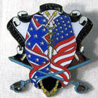 UNITED BY BLOOD HAT / JACKET PIN  (Sold by the dozen)
