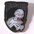BAD TO THE BONE SKELETON HAT / JACKET PIN (Sold by the dozen)