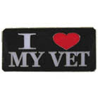 I LOVE MY VET HAT / JACKET PIN (Sold by the piece)