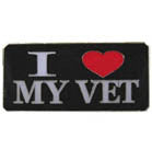 I LOVE MY VET HAT / JACKET PIN (Sold by the dozen)