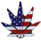 USA POT LEAF HAT / JACKET PIN (Sold by the piece or dozen)