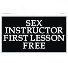 SEX INSTRUCTOR HAT / JACKET PIN (Sold by the piece)