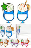 PINA COLADA DRINK PARTY GLASSES (Sold by the piece or dozen ) *- CLOSEOUT $1 EA