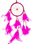 PINK DREAMCATCHER 3.5" X 10" (sold by the piece)