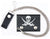 PIRATE W CROSSED SWORDS TRIFOLD LEATHER WALLETS WITH CHAIN (Sold by the piece)