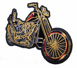 KING QUEEN MOTORCYCLE 4 IN EMBROIDERED PATCH  (sold by the piece )
