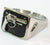 HAND PISTOL GUN STAINLESS STEEL BIKER RING ( sold by the piece )