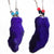 RABBIT FOOT WITH SUEDE LEATHER NECKLACE STRAP ( sold by the piece or dozen )