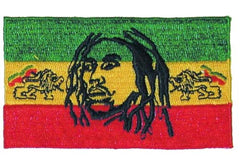 RASTA REGAE STRIPS DREADLOCKS EMBROIDERD 4in PATCH (Sold by the piece) * closeout 1.50 ea