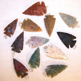 1 1/2 inch * small * ARROWHEAD PENDANTS WITH JUMP RING (Sold by the piece or  dozen)