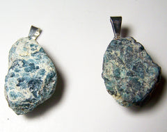 APATITE ROUGH NATURAL MINERAL STONE PENDANT (sold by the piece or bag of 10 )