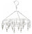 ROUND FLAG / HAT DISPLAY HANGING 16 PC CLIP RACK (Sold by the piece) - * CLOSEOUT NOW $7.50 EA