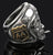ROUTE 66 BIKERS HEAD WITH HELMET STAINLESS STEEL BIKER RING ( sold by the piece )