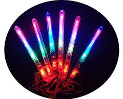 9" LED LIGHT UP FLASHING STICKS (sold by the piece or dozen)