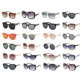 MIX #1 TRENDY WOMEN'S ASSORTED UV400 SUNGLASSES (Sold by the 6 PC OR 12 PC LOT)