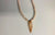 PEACH SHELL WITH CUT OPEN SHELL PENDANT 18 IN NECKLACE - (sold by the piece or dozen ) -