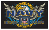 NAVY SPECIAL MISSION USMC DELUXE 3 X 5 FLAG ( sold by the piece )