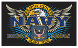 NAVY SPECIAL MISSION USMC DELUXE 3 X 5 FLAG ( sold by the piece )